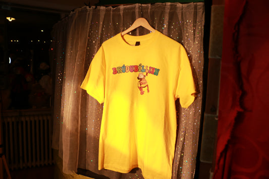 Brúðubíls Logo & Lilli api stutterma bolir barna