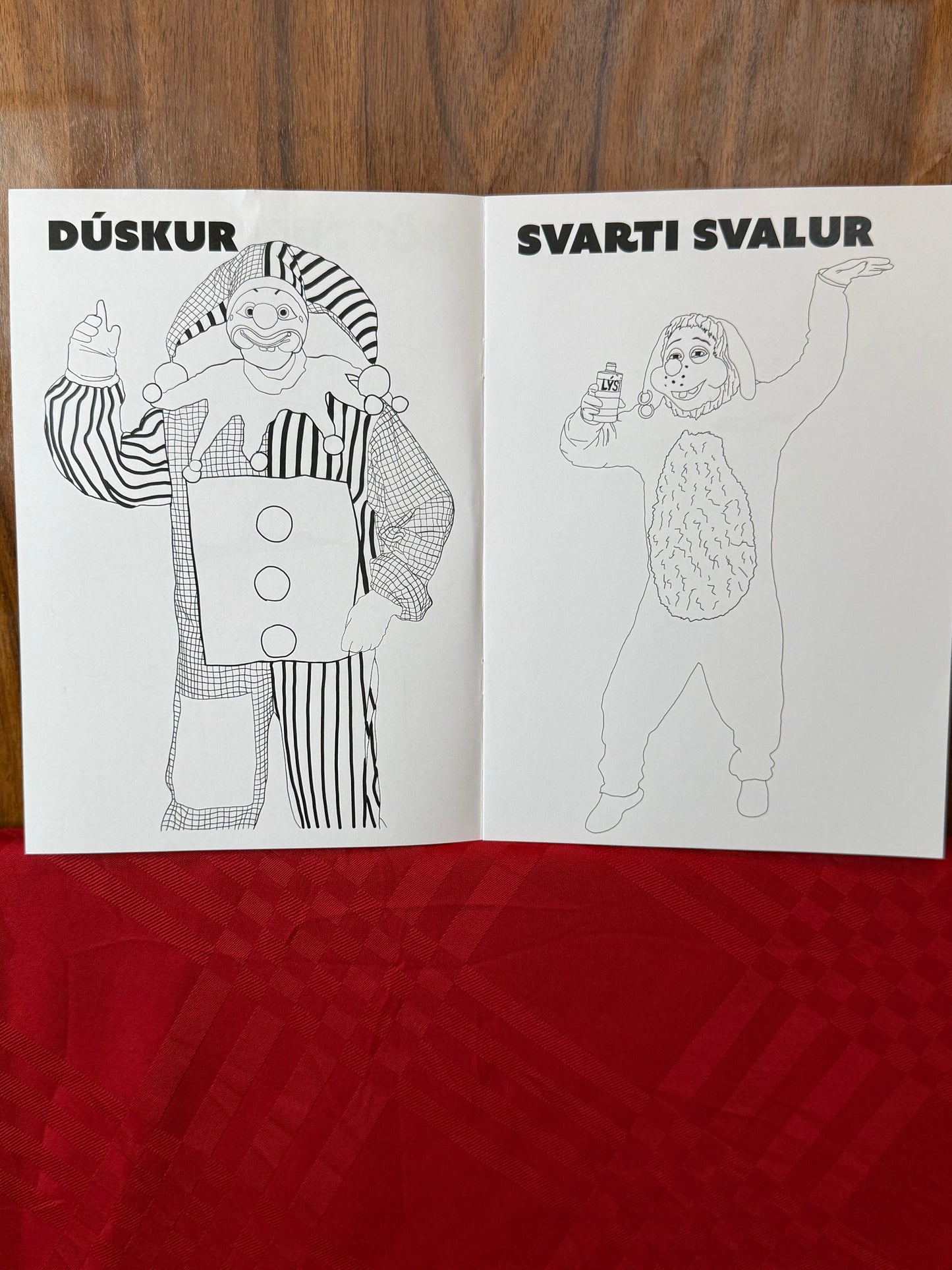 Litabók + litir
